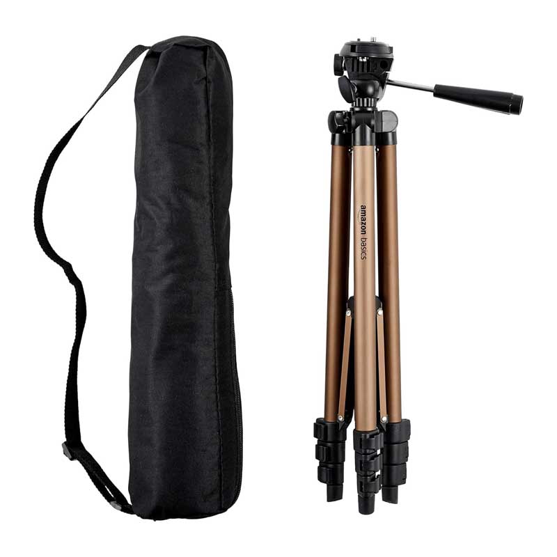 Amazon Basics 50-inch Lightweight Portable Camera Mount Tripod