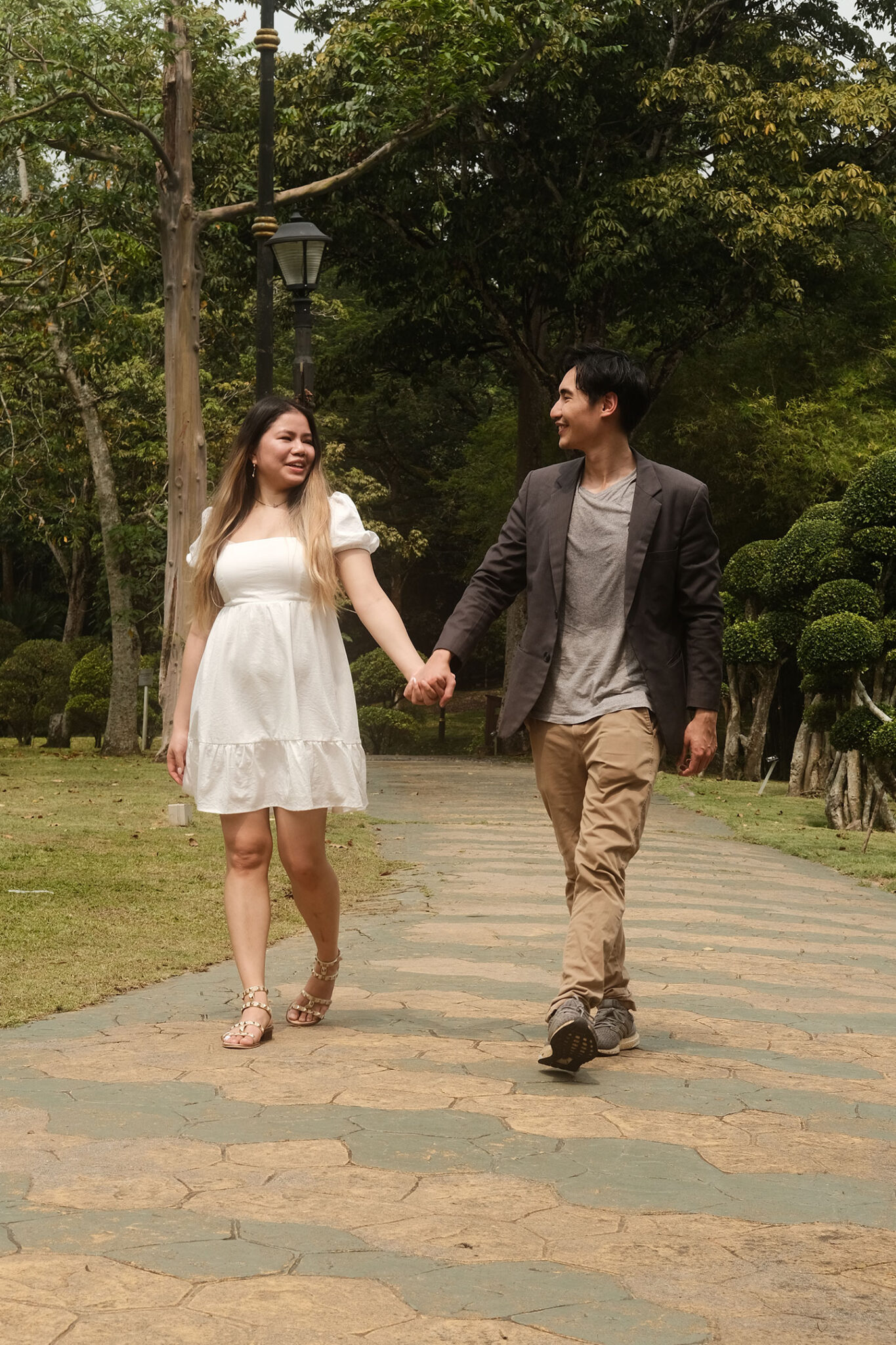 Candid laugh pose for men in lifestyle photography