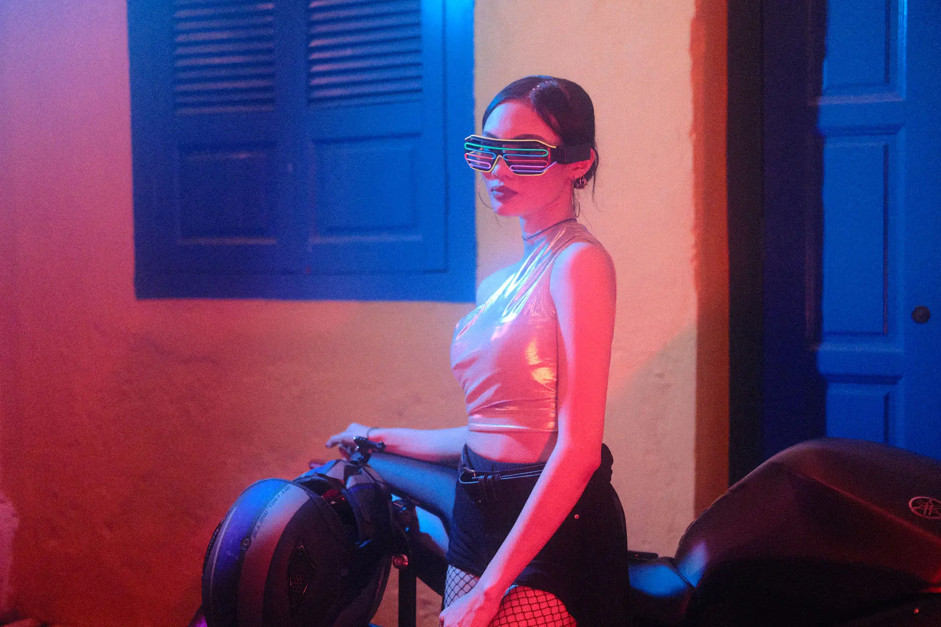 Cyberpunk Infinity film simulation recipe for Fujifilm portrait