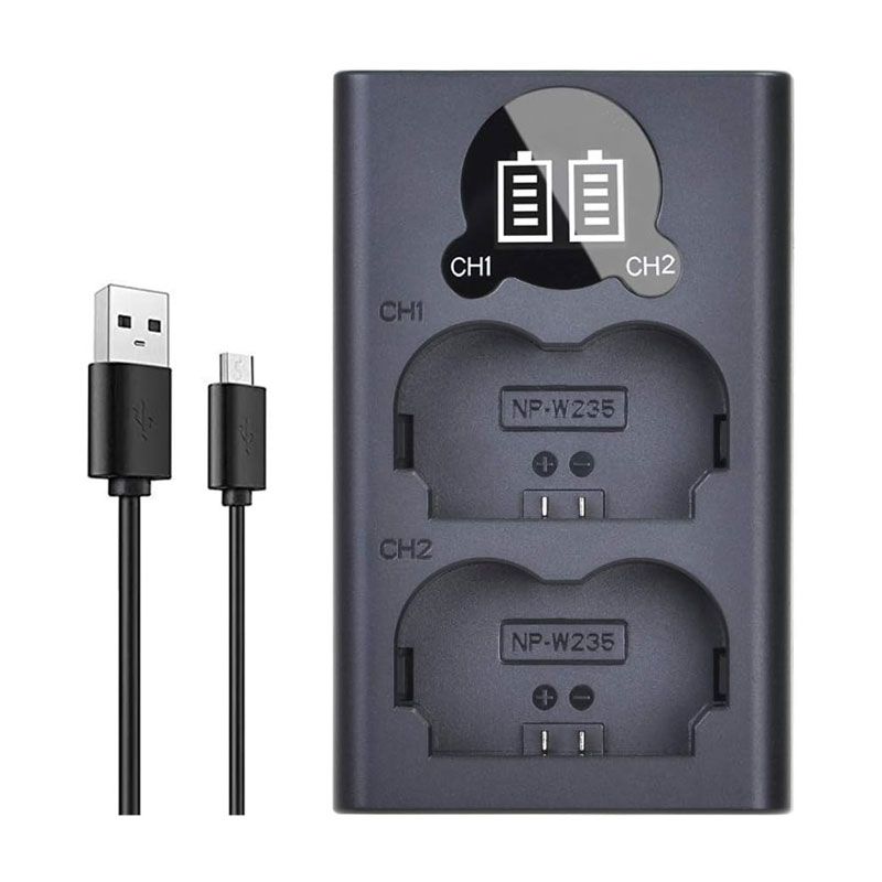 Tectra Smart LED Dual NP W235 Battery Charger