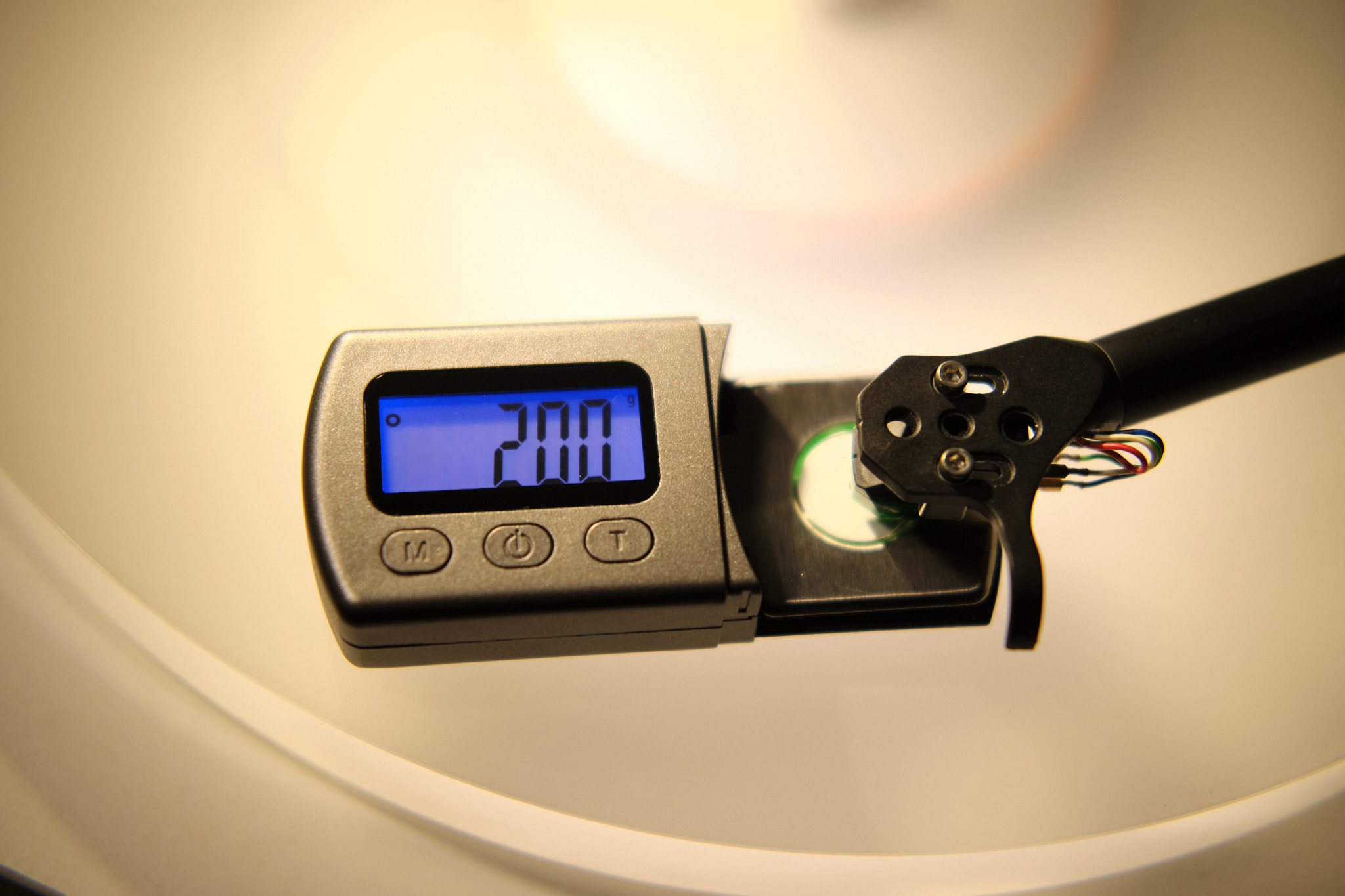 Setting tracking force for AT-VM95E cartridge on Rega Planar at 2.0 gram