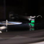 Final setup of Rega Planar 1 turntable with AT-VM95E cartridge installed