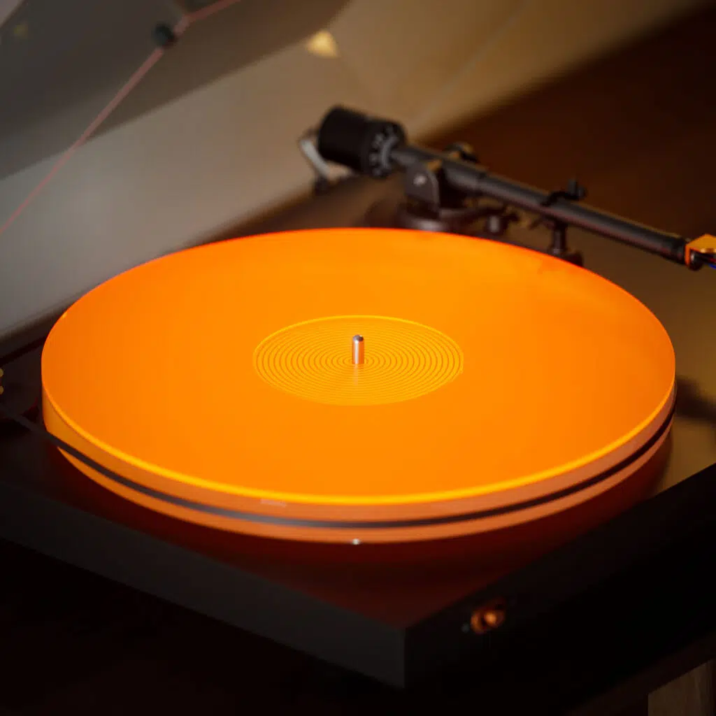 Fosi Audio Luna3 Turntable Orange Platter Mat